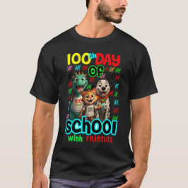 100日も賢くなった最高の友達たちTシャツ Tシャツ