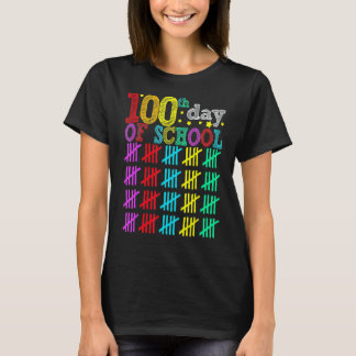 100日も賢くなった!ハッピーハンドレッドデイ・オブ・スクール 生徒 Tシャツ