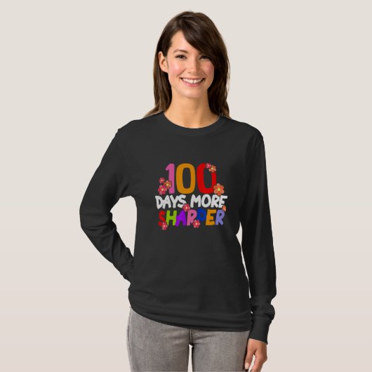 100日より鋭いサボテン先生教育者 ギ Tシャツ (正面フル)