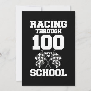 100日をテーマにしたスクールレースカー セーブザデート