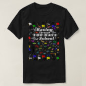 100日をテーマにしたスクールレースカー Tシャツ (デザイン正面)