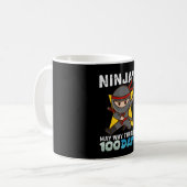 100日をニンジャで乗り切ろう コーヒーマグカップ (正面左)