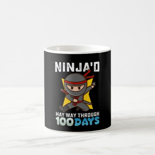 100日をニンジャで乗り切ろう コーヒーマグカップ (中央)