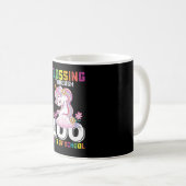 100日を乗り切るユニコーン フロッシング コーヒーマグカップ (正面右)