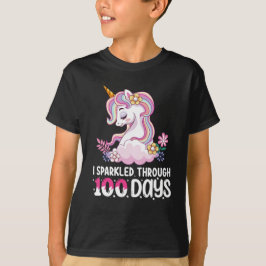 100日を無事に過ごしたユニコーン Tシャツ