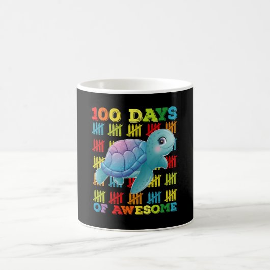 100日を迎えたカメの学校 コーヒーマグカップ (中央)
