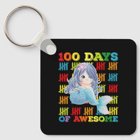 100日を迎えたマーメイドの学校 キーホルダー (正面)
