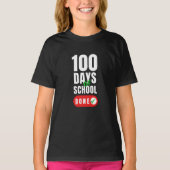 100日を迎えた女の子のキッズ服 Tシャツ (正面)
