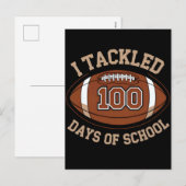100日を迎えた学校フットボール シーズンポストカード (正面/裏面)