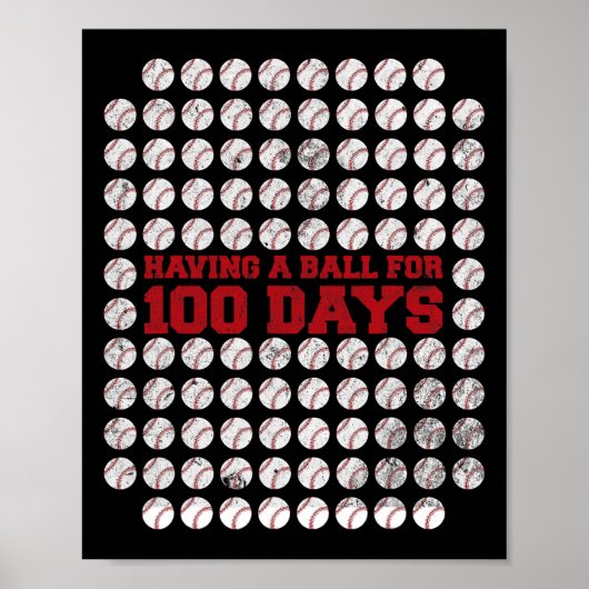 100日を迎えた学校生活 バイセビリ 100日目の学校生活 記念 ポスター (正面)