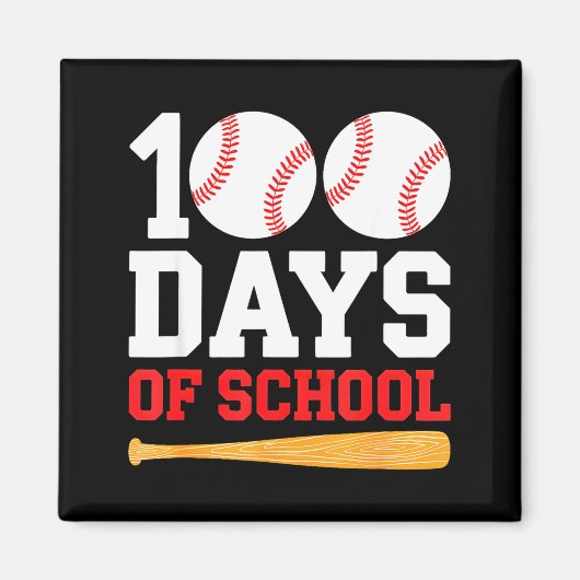 100日を迎えた野球少年はもっと賢くなった マグネット (正面)