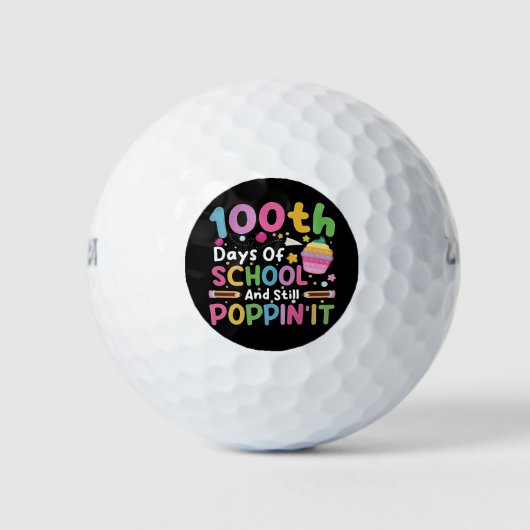 100日を迎えてもポッピンガール ゴルフボール (正面)