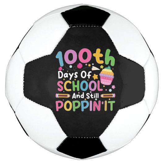 100日を迎えてもポッピンガール サッカーボール (正面)