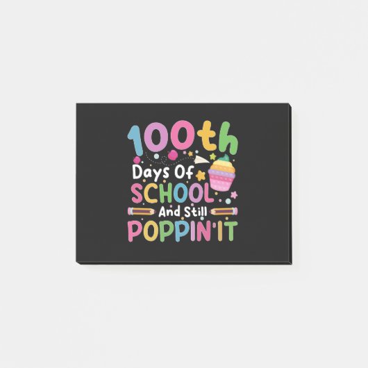 100日を迎えてもポッピンガール ポストイット (正面)