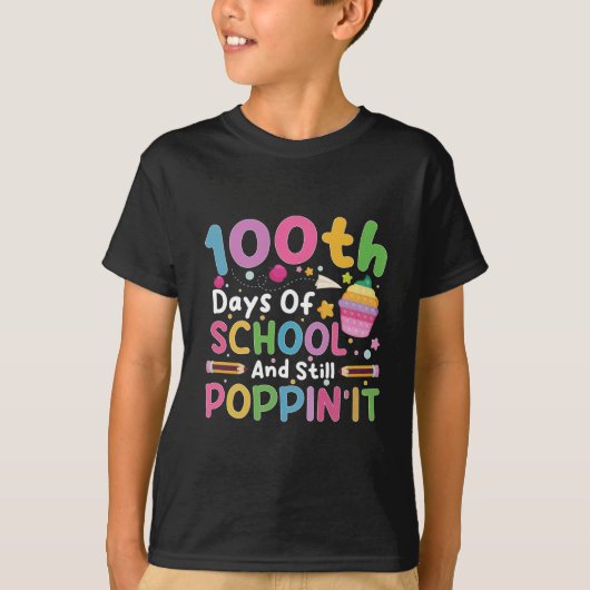 100日を迎えてもポッピンガール Tシャツ (正面)