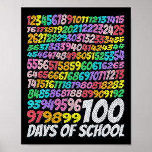 100日オブカラフルスクールレインボー先生キッズG ポスター