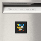 100日キックするだけ!サッカー ブレストのお祝い マグネット (インサイチュ (食洗機))