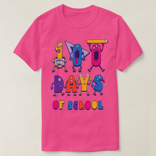 100日ギフト頭が切れるアイディア100日学費 Tシャツ (デザイン正面)