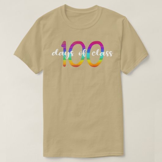 100日クラス100日100日スマー Tシャツ (デザイン正面)