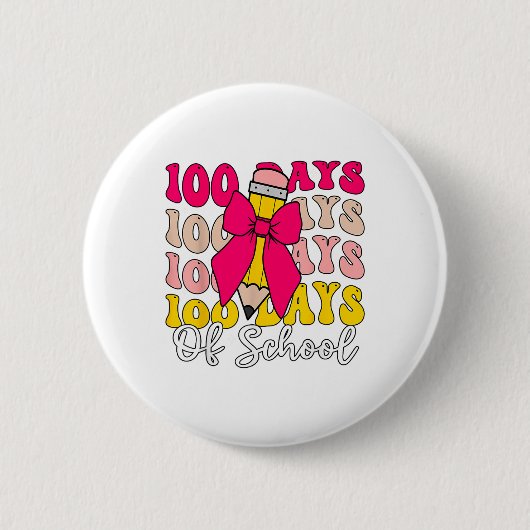100日コケット弓の100日目 缶バッジ (正面)