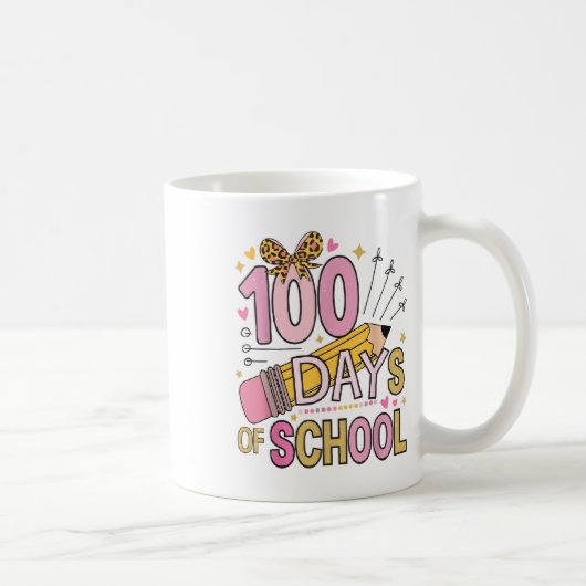 100日コケット弓100日学校 コーヒーマグカップ (右)