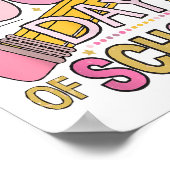 100日コケット弓100日学校 ポスター (角)