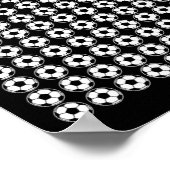 100日サッカースポーツのためのボール100スクーの日 ポスター (角)