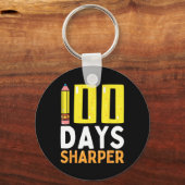 100日シャーパー100th Day Of School先生 キーホルダー (正面)