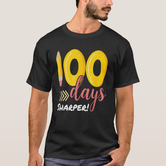 100日シャーパー100th Day Of School先生 Tシャツ (正面)