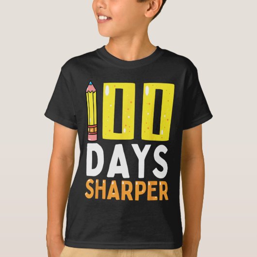 100日シャーパー100th Day Of School先生 Tシャツ (正面)