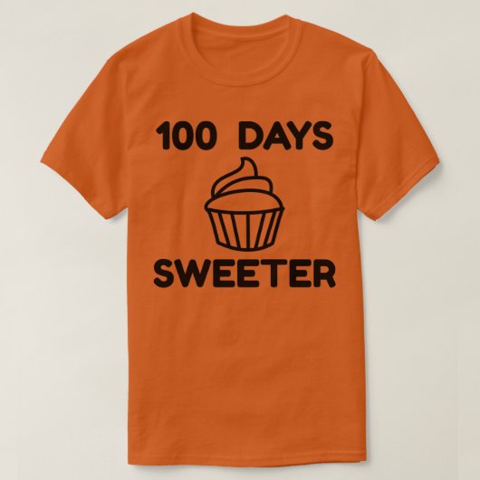 100日スイーター100日の学校5 Tシャツ (デザイン正面)