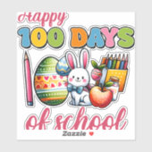 100日スクールボーイガールイースター100学校の日 シール (シート)