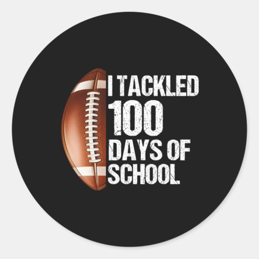 100日スクール100th Day Football 教えに参加 ラウンドシール (正面)