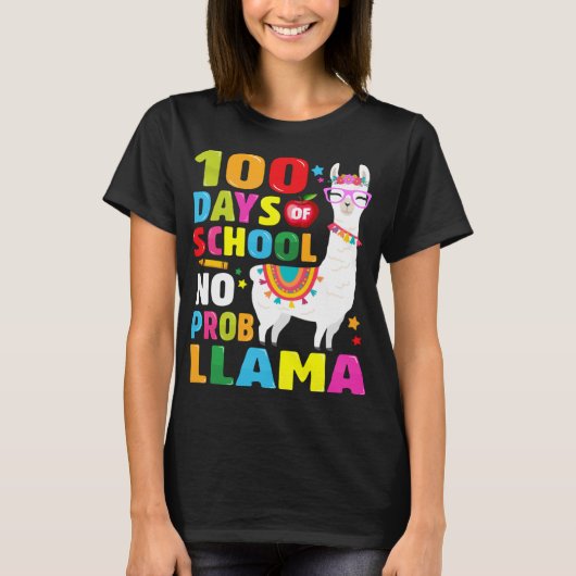 100日ズオブスクールシャツノプロブラマラマ100th tシャツ (正面)