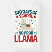 100日ズオブスクールNo Prob Llama 横断幕 (縦)
