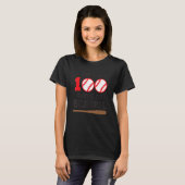 100日ソフトボール先生ボーイズ100Da Tシャツ (正面フル)