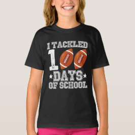 100日チャレンジ スクールフットボール Tシャツ