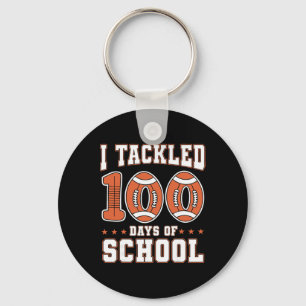 100日チャレンジ 学校の足跡 100日目の先生 キーホルダー