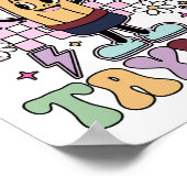 100日テイラー先生子供へ100th Day Of Scho ポスター (角)