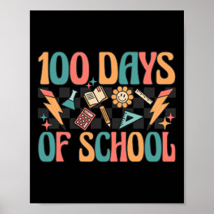 100日ハッピースクール100th日先生キッズリー ポスター