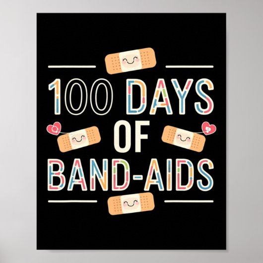 100日バンドエイズ100th学校ナース少年たちTe ポスター (正面)