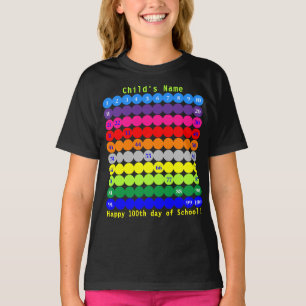 100日パーソナライズされたの子供のシャツ Tシャツ