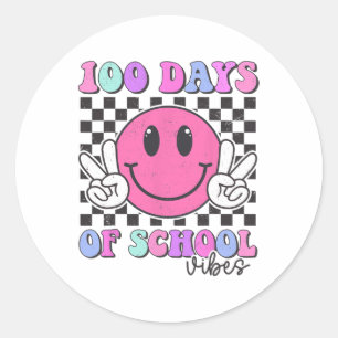 100日ビベススマイル先生ボーイガール100th Day of ラウンドシール