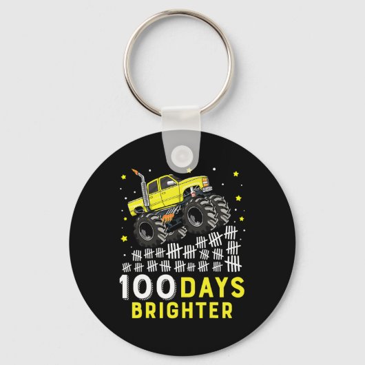 100日モンスタートラック100日の学校 キーホルダー (正面)