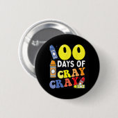 100日レイCray 100th Day Of School Boys Girls 缶バッジ (正面&裏面)