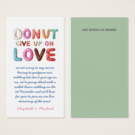 100日与え計計画のラブチェンジを開始 (正面&裏面)