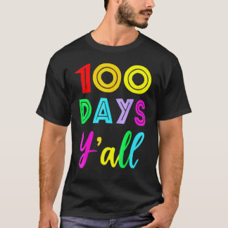 100日先生か生徒 100日目の学校 Tシャツ