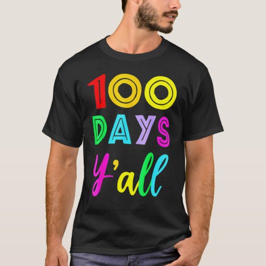 100日先生か生徒 100日目の学校 Tシャツ (正面)