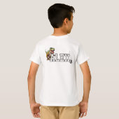100日入学おめでとう恐竜Tシャツ Tシャツ (裏面フル)