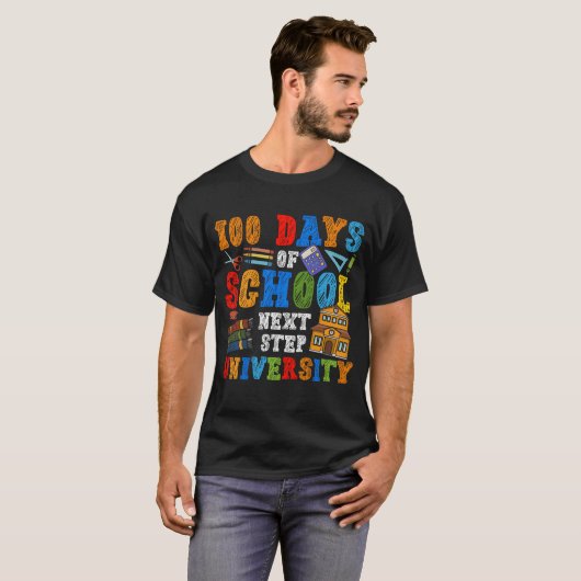 100日入学おめでとう ネットステップ大学 Tシャツ (正面フル)